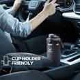 thumbnail image 7 of GEDUX 40oz Insulated Water Bottle with Straw, Stainless Steel Water Bottle with 2-in-1 Leakproof Lid (Straw & Auto Spout), Keeps Cold 24H Hot 12H, Leak Proof Water Bottle for Sports Travel, 7 of 7