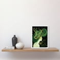 thumbnail image 2 of Modern Concept Art Aurora Borealis Illustration Artwork Framed Wall Art Print A4, 2 of 4