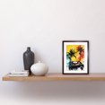 thumbnail image 2 of Music Under Palm Trees Tropical Beach Party Modern Watercolour Painting Artwork Framed Wall Art Print 9X7 Inch, 2 of 5