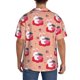thumbnail image 3 of Balery Bunny And Strawberry Camisa Casual de Manga Corta con Botones para Hombre, Texturizada, Estilo Cubano, para Playa, Verano-3X-Large, 3 of 5