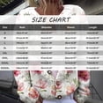 thumbnail image 3 of Kaondbfi Cardigan for Women, Open Front Cardigans Cute Flower Print Sweaters Crew Neck Button Down Trendy Fall Tops Coat Womens Winter Coat, 3 of 4