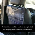 thumbnail image 2 of fashionhome Wearable Kick Mat Stain Resistant Kick Pad Car Back Seat Protector Transparent Rear Seat Organizer 1pc, 2 of 9