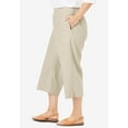 thumbnail image 3 of Woman Within Plus Size Linen Capri (Petite Available), 3 of 5