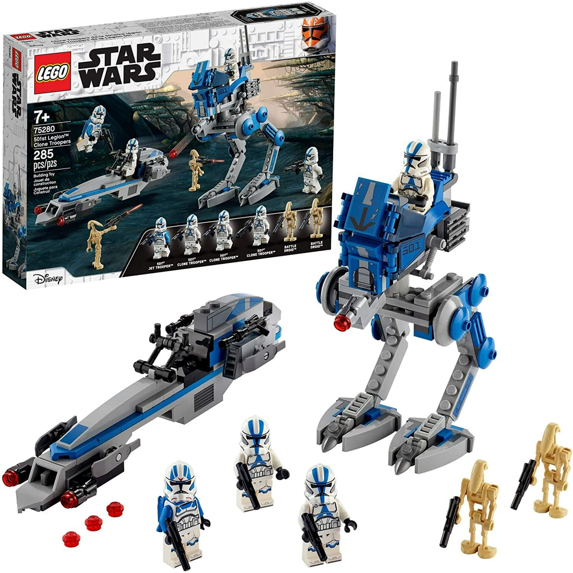 LEGO Star Wars 501st Legion Clone Troopers 75280 Building Kit Cool Action Set for Creative Play and Awesome Building Great Gift or Special Surprise for Kids New 2020 285 Pieces Walmart