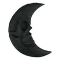 thumbnail image 2 of Wicca Occult Black Crescent Moon Skull Gothic Lunar Goddess Small Hand Mirror, 2 of 8