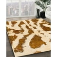 thumbnail image 3 of Ahgly Company Machine Washable Indoor Rectangle Abstract Sun Yellow Area Rugs, 2' x 4', 3 of 7