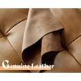thumbnail image 3 of Merluxy Leather Sofa,Mid-Century Modern Genuine Leather Sofa,3 Seater Comfy Couch for Living Room Home Office-Brown Leather Sofa Couch, 3 of 5