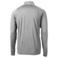 thumbnail image 3 of Men's-Cutter & Buck  Gray San Jose Earthquakes Big & Tall Adapt Eco Knit Stretch Recycled Quarter-Zip Pullover, 3 of 3