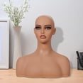 thumbnail image 1 of Cabeza De Maniquí Y Hombros, Busto De Cabeza De PVC Para Sombrero, Gafas De Sol, Collares De Maquillaje, 1 of 9