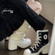 thumbnail image 3 of Converse Chuck 70 De Luxe Talón Suela Gruesa Bizcocho retro Tacones Altos ., 3 of 3