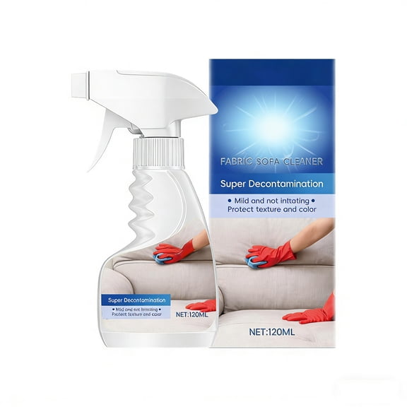 Couch Cleaner and Stain Remover Spray Professional Strength, Multi-Surface Fabric and Upholstery Cleaner Pet-Safe, Non-Toxic, Quick-Drying for Couches, Sofas Car Interiors 120ml