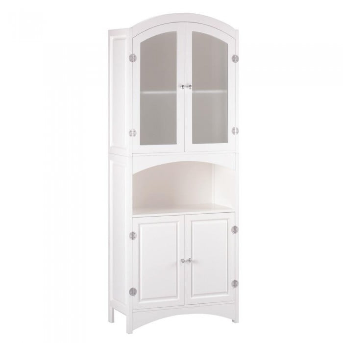 Storage Cabinet Modern Standing Wooden Linen 2 Door Tall Storage Cabinet Modern Standing Wooden