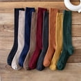 thumbnail image 3 of Calcetines largos de tubo hasta la pantorrilla, calcetines de tubo finos de primavera y otoño, calcetines de uniforme de estilo japonés para niños, medias vintage de color sólido, 3 of 4