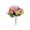 Pink, variant on Artificial Flower Arrangement 6 Stems Mixed Bush Bouquet - for Home Decor, Weddings, Parties, Events, Funerals Fake Flowers White 12.6 In