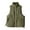 Army Green, variant on Womens Puffer Vest Plus Size Solid Sleeveless Padded Coat Stand Collar Winter Trendy Bubble Vests Outerwear with Pockets