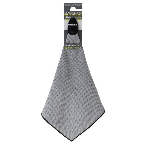 STICKIT Magnetic Golf Towel - Black