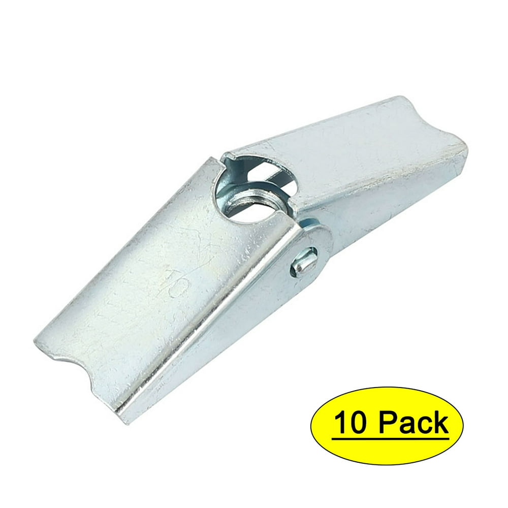 M10 Dia Female Thread Spring Loaded Hollow Wall Anchor Toggle Wing Nut