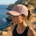thumbnail image 6 of Unisex Quick Dry Baseball Cap, Solid Color Soft Sports Hat with Breathable Perforated Side Panels, Outdoor Sun Hat Adjustable Casual Cap for Running, Fishing, Hiking and Daily Wear, 6 of 7