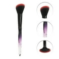 thumbnail image 3 of Unique Bargains 5 Pcs Crystal Makeup Brush Set for Bathroom Black Red Plastic Handle Nylon Hair, 3 of 5