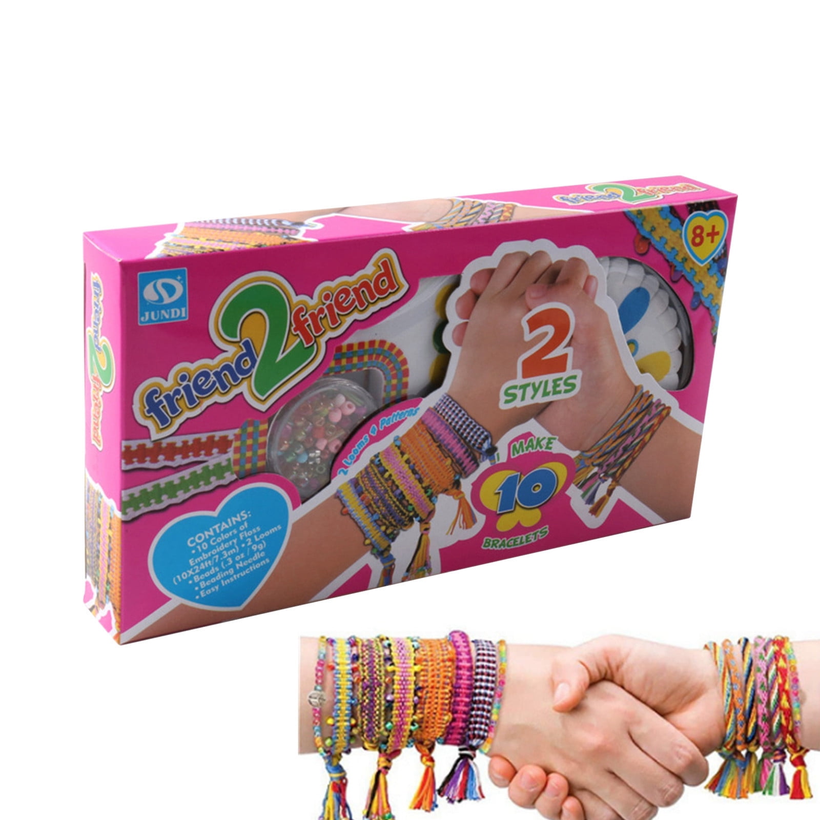 Herrnalise Friendship Bracelet Making Kit Toys for Girls DIY Art Crafts for  8-10 Years Old Kids. Best Birthday Christmas Gift for Ages 6- 12yr Bracelet  String for Travel Activities Supplies for Teens 