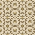 thumbnail image 1 of Ahgly Company Tapis d'Intérieur Lavable en Machine Carré Transitionnel Blond Doré Or, 4 Pieds Carré, 1 of 7