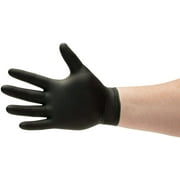 Nitrile Gloves, Latex-Free Disposable Gloves, Powder-Free, Black, Size X-Small, 4 Mil Thick, Pack of 100