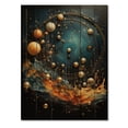 thumbnail image 3 of Designart "Celestial Symphony Blended Orbits" Astrology Print on Natural Pine Wood, 3 of 5
