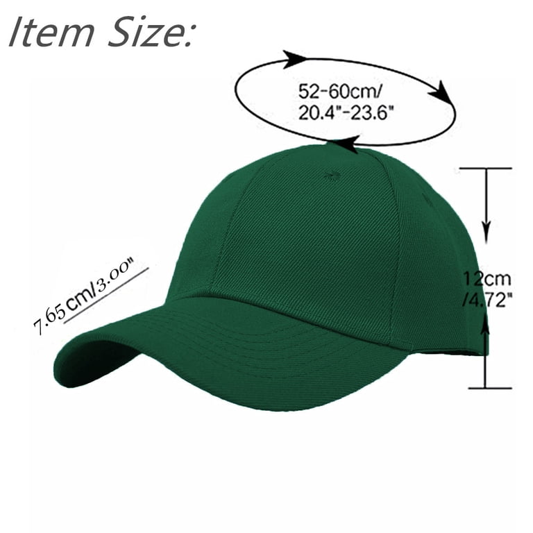Wholesale 12-Pack Plain Baseball Cap Adjustable Solid Blank  display picture 1