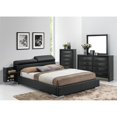 thumbnail image 1 of ACME Lit de Rangement Grand en Métal Moderne 98"W Finition Noire, 1 of 1