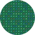 thumbnail image 1 of Ahgly Company Machine Washable Indoor Round Transitional Medium Forest Green Area Rugs, 7' Round, 1 of 7