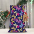 thumbnail image 4 of Fuzoiu Paint Butterflies Print Christmas Gift Bag,Burlap Gift Bag with Drawstring Closure & Hang Tag,Perfect for Holidays, Birthdays, and Special Occasions-Small, 4 of 7