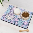 thumbnail image 3 of Pet Food Mat Absorbent No-Slip Pet Food Mat Cute Flower Rustic Cat Feeding Mat Eco-Friendly Durable Pet Placemat, 3 of 7