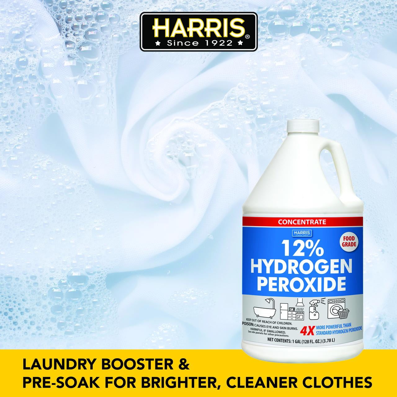 HARRIS 12% Concentrated Hydrogen Peroxide, 128oz, Nepal | Ubuy
