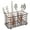 Bronze, variant on mDesign Metal Wire Kitchen Cutlery/Utensil Storage Bin, 3 Sections - Gray