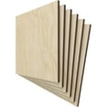 thumbnail image 2 of Ekena Millwork 11 3/4"W x 11 3/4"H x 3/8"T Wood Hobby Boards, Birch (6-Pack), 2 of 6