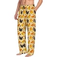 thumbnail image 2 of Uemuo Funny Chicken Pattern Men's Wide Leg Palazzo Lounge Pants with Pockets Light Weight Loose Comfy Casual Pajama Pants-, 2 of 9