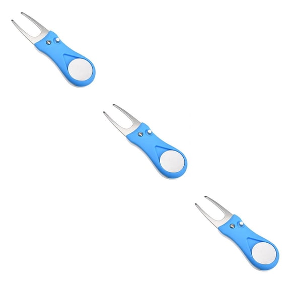 Greeniant plegable Golf Pitch Groove reparación tenedor entrenamiento práctica Pitchfork cabeza de acero inoxidable portátil reutilizable Type1 NO1