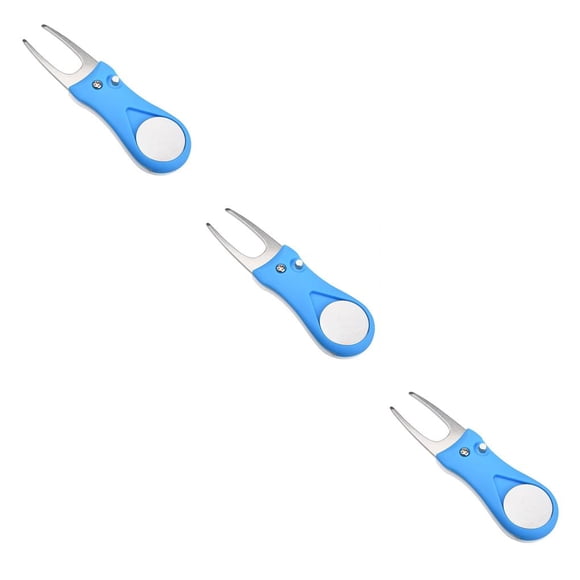 Greeniant plegable Golf Pitch Groove reparación tenedor entrenamiento práctica Pitchfork cabeza de acero inoxidable portátil reutilizable Type1 NO1