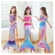 thumbnail image 3 of Bañador bikini con estampado de escamas de pescado con Falda cola sirena 5-6 años  S, 3 of 3