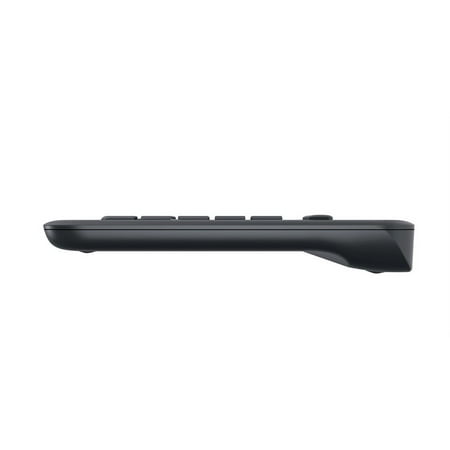 Logitech - K400 Multi-device TKL Wireless Membrane Keyboard for PC/TV/Laptop/Tablet with Built-in Touchpad - Black