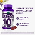 thumbnail image 5 of ZzzQuil Pure Zzzs Advanced Melatonin Gummies, Melatonin 10mg, Sleep Aid, Berry Flavored, 100 Sleep Gummies, 5 of 9