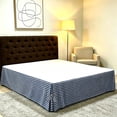 thumbnail image 5 of Colcha con cordones,faldón de cama a cuadros a prueba de polvo,funda para cajón de cama,delantal de cama para el hogar y el dormitorio., 5 of 5