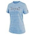 thumbnail image 2 of Women's Nike Light Blue Tennessee Titans Sideline Velocity Performance T-Shirt, 2 of 3
