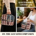 thumbnail image 5 of TSOVTHRID American Flag Cross Print Bible Case Church Bag, Bible Book Cover with Zipper Closure, Lightweight Carrying Book Case with Portable Handle, Christian Gift, 5 of 7