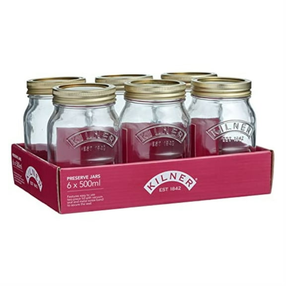Kilner 17oz Canning Jars | Set of 6