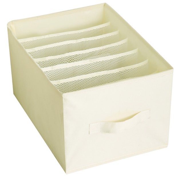 Boîte de Rangement pour Vêtements Organisateur de Vêtements Empilables avec Compartiments Multiples Organisateur de Tiroirs de Garde-Robe Pliable pour Pantalons T-shirts Chaussettes Empilables
