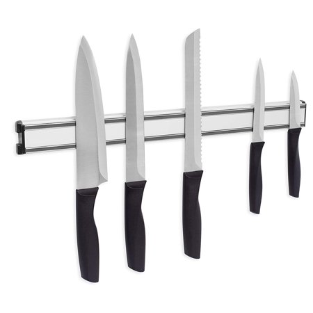 Internet’s Best Magnetic Knife Rack | 18 Inch | Knife Storage Bar Strip | Aluminum | Metal Knives, Utensils and Kitchen Sets (Best Magnetic Knife Bar)