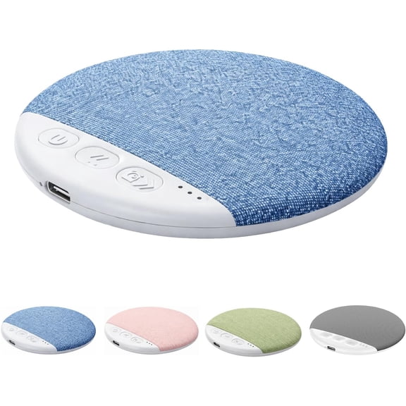 Bluetooth Pillow Speaker, Sleep Speaker with White Noise & Auto-Off Timer, Wireless Under Pillow Speaker with Stereo Sound for Adults (Blue)