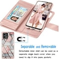 thumbnail image 4 of Tiflook Wallet Case for Motorola Moto G Stylus 5G (2023 Only) | XT2315, PU Leather ID Cash Credit Card Slots Holder Carrying Pouch Folio Flip Cover [Detachable Magnetic Hard Cases] Lanyard - Marble, 4 of 7