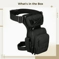 thumbnail image 5 of Bolsa estratégica para piernas, bolsa ajustable para muslo para exteriores, riñonera de poliéster impermeable con hebillas de liberación rápida, perfecta para pesca, senderismo, fotografía al aire lib, 5 of 5